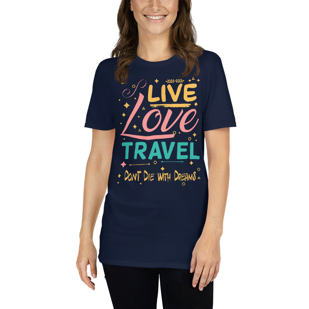 T-Shirt Outdoor & Wandern "LiveLoveTravel"