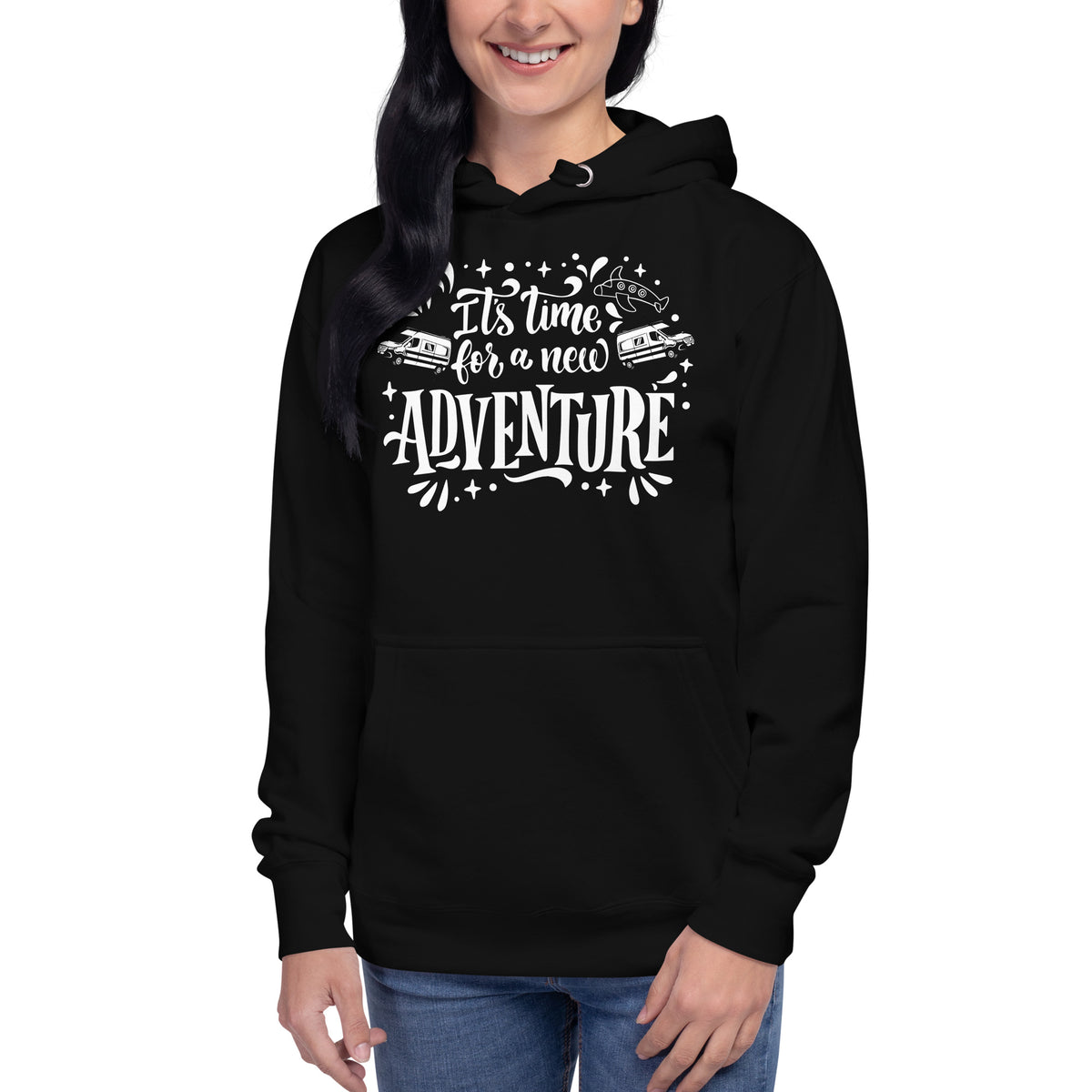 Camper Unisex-Kapuzenpullover " It´s Time for a new Adventure"