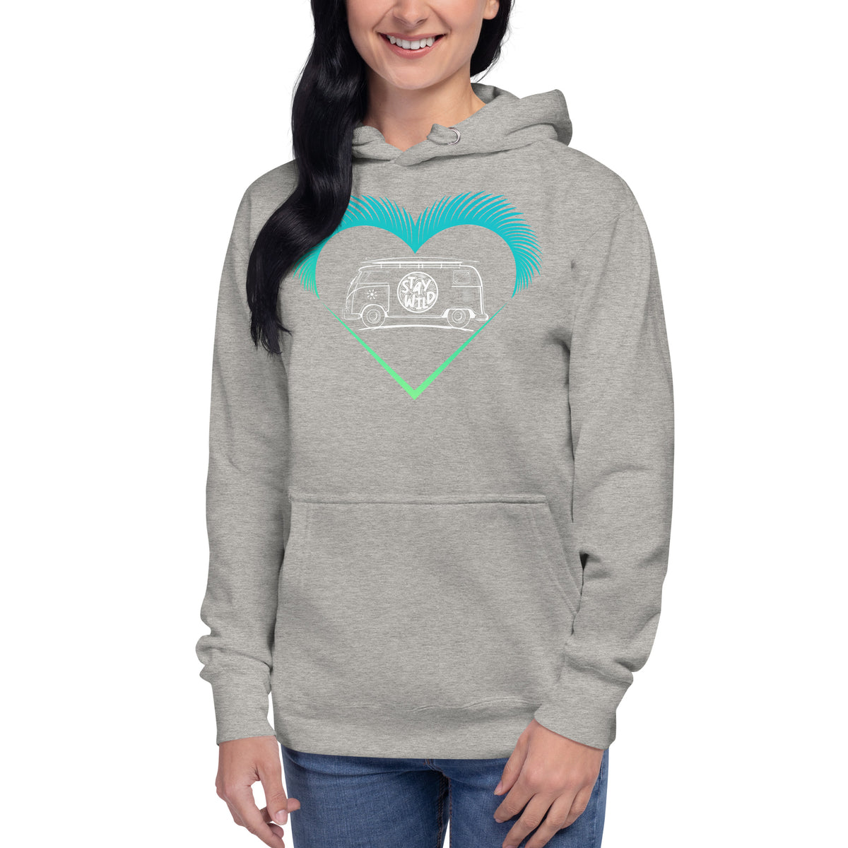 Camper Unisex-Kapuzenpullover "Van Life Stay Wild" Variante 2