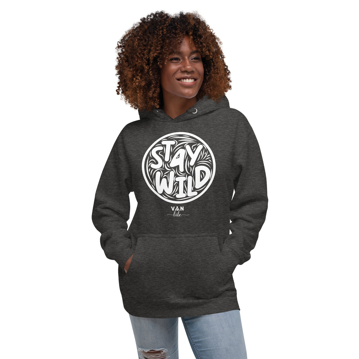 Camper Unisex-Kapuzenpullover "Van Life Stay Wild " Variante3