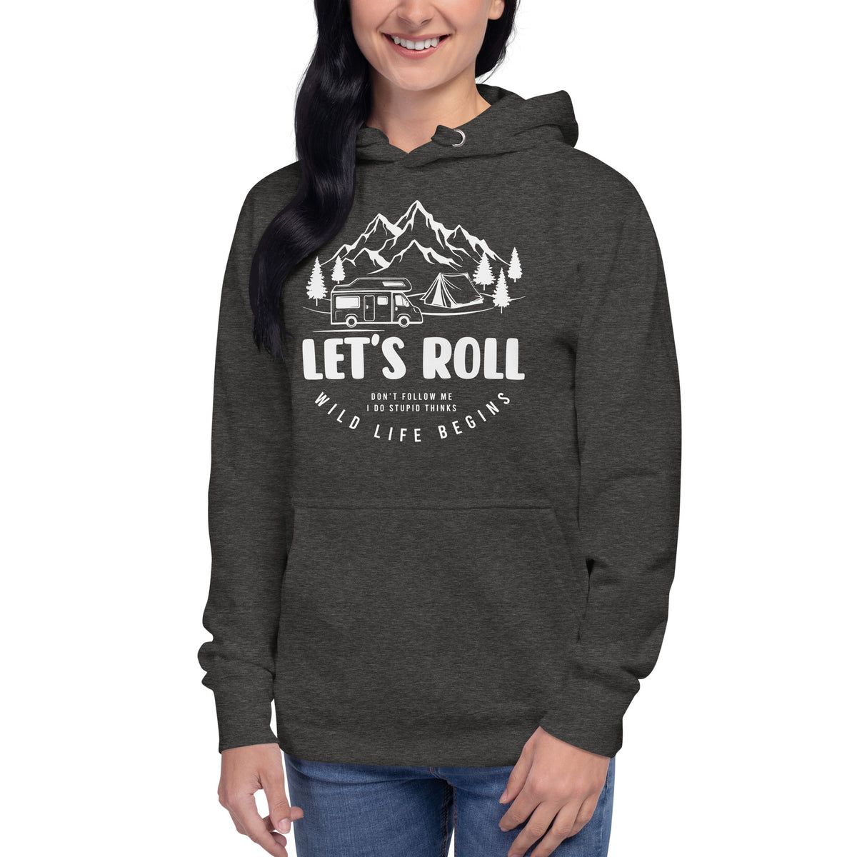 Camper Unisex-Kapuzenpullover " Let´s Roll" Variante 2