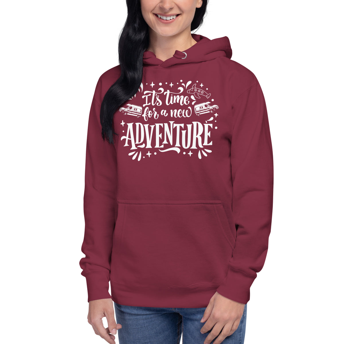 Camper Unisex-Kapuzenpullover " It´s Time for a new Adventure"