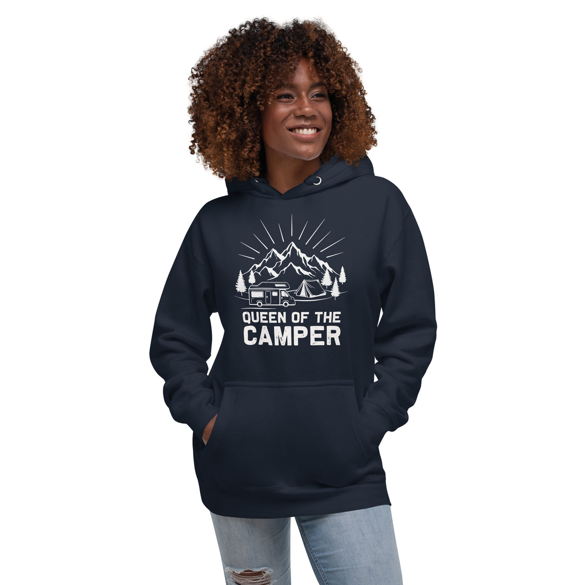 Camper Unisex-Kapuzenpullover "Queen of the Camper"