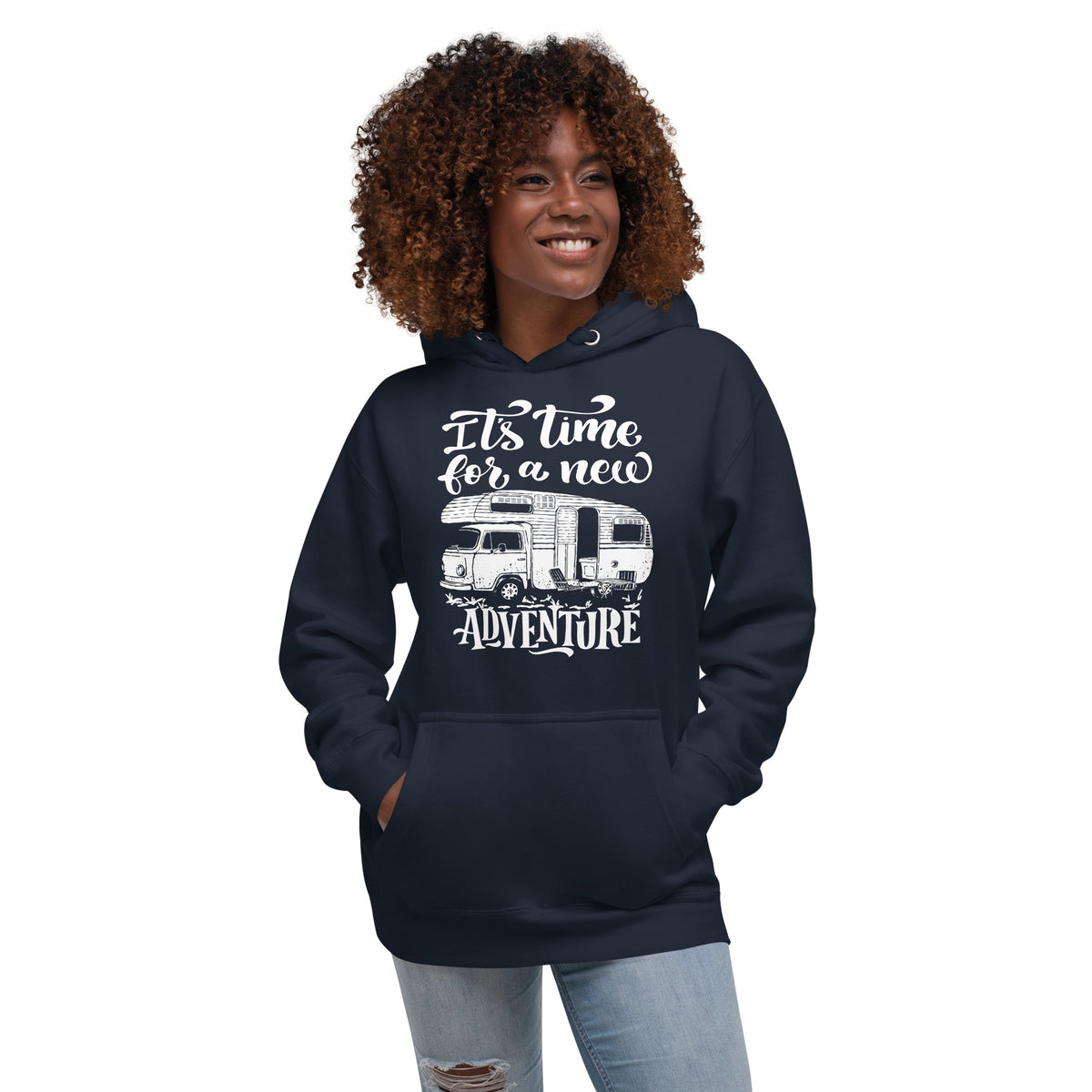 Camper Unisex-Kapuzenpullover "Its Time for a new Adventure"
